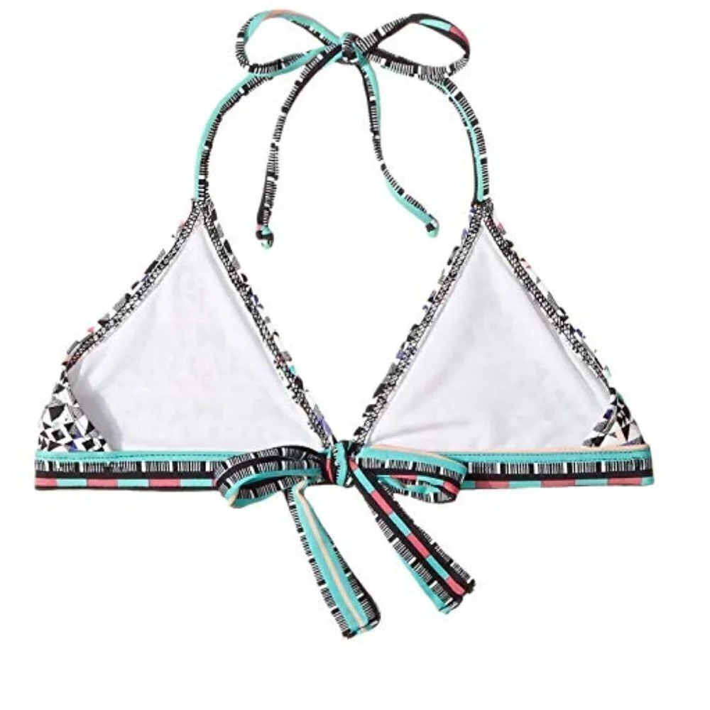 Printed Triangle Bra Set Big Kids Tribal Multi Color Ella Moss